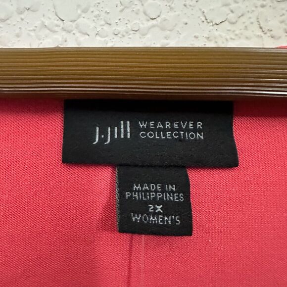 J. JILL Wearever Tank Top Coral Red Stretch Minimalist NWT - Picture 6 of 10